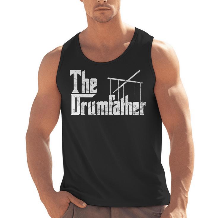 Drummer Humor The Drumfather Drum Kit Men Tank Top, trending gift