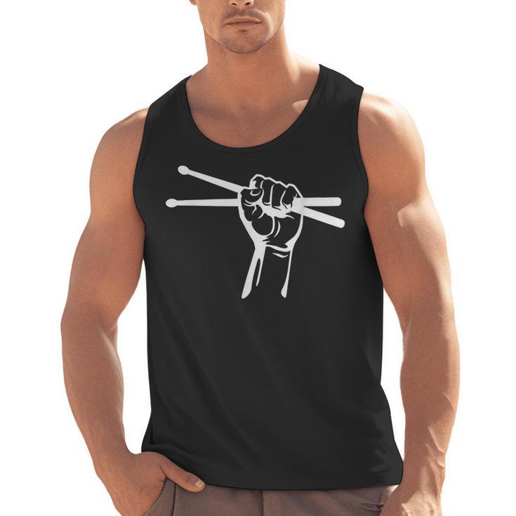 Drumsticks Hand Drum Kit Drummer Men Tank Top