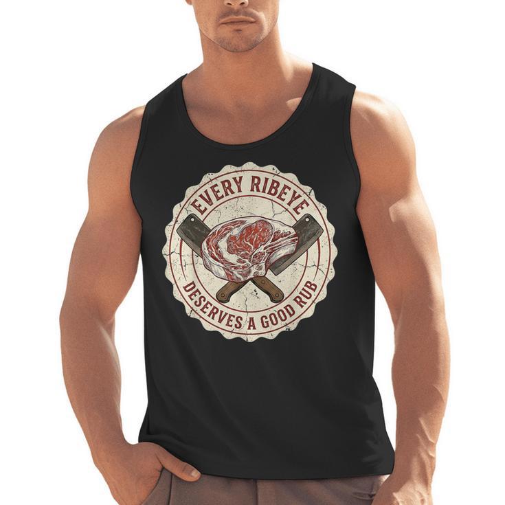 Every Ribeye Deserves A Good Rub BBQ Dad Grilling Men Tank Top, trending gift Every Ribeye Deserves A Good Rub BBQ Dad Grilling Men Tank Top, trending gift