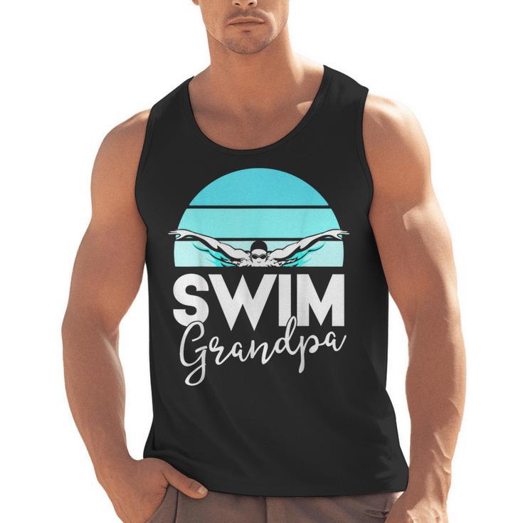 Grandpa Papa Swimming Meet Swimmer Swim Team Shirt Men Tank Top