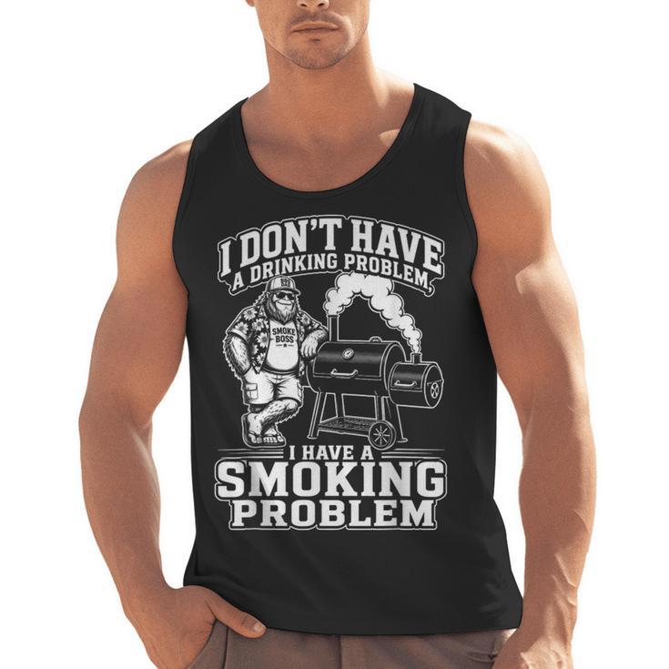 I'm Just A Drinker With A Smoking Problem Grilling BBQ Dad Men Tank Top, trending gift
