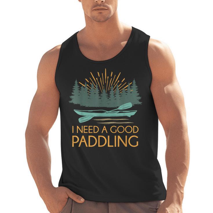 Kayaking Outdoor Water Sports Canoeing Paddle Kayak Men Tank Top