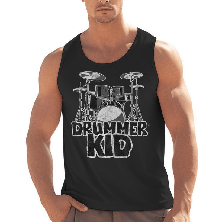 Little Drummer Awesome Drum Kit For Young Musicians Men Tank Top