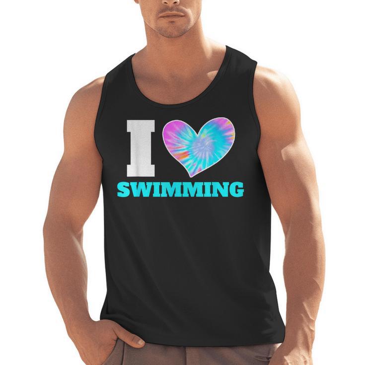 I Love Swimming Swimmer Swim Men Tank Top