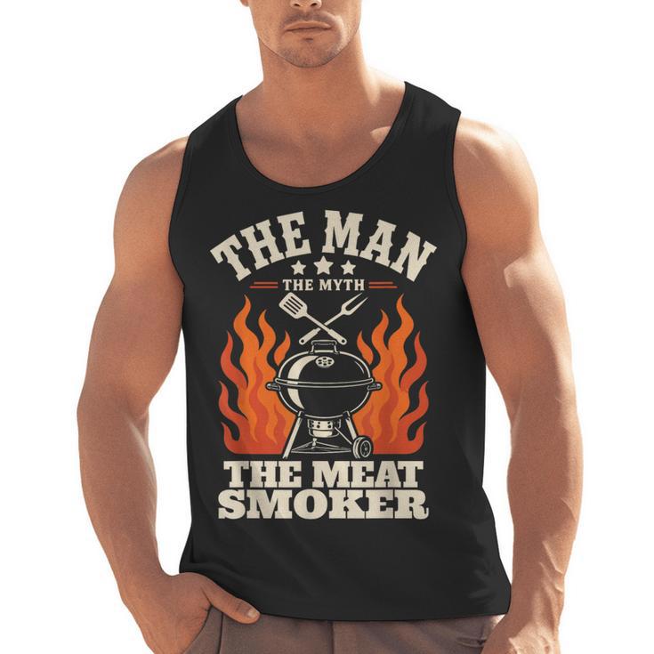 Man Myth Meat Smoker Legend BBQ Dad Men Tank Top, trending gift