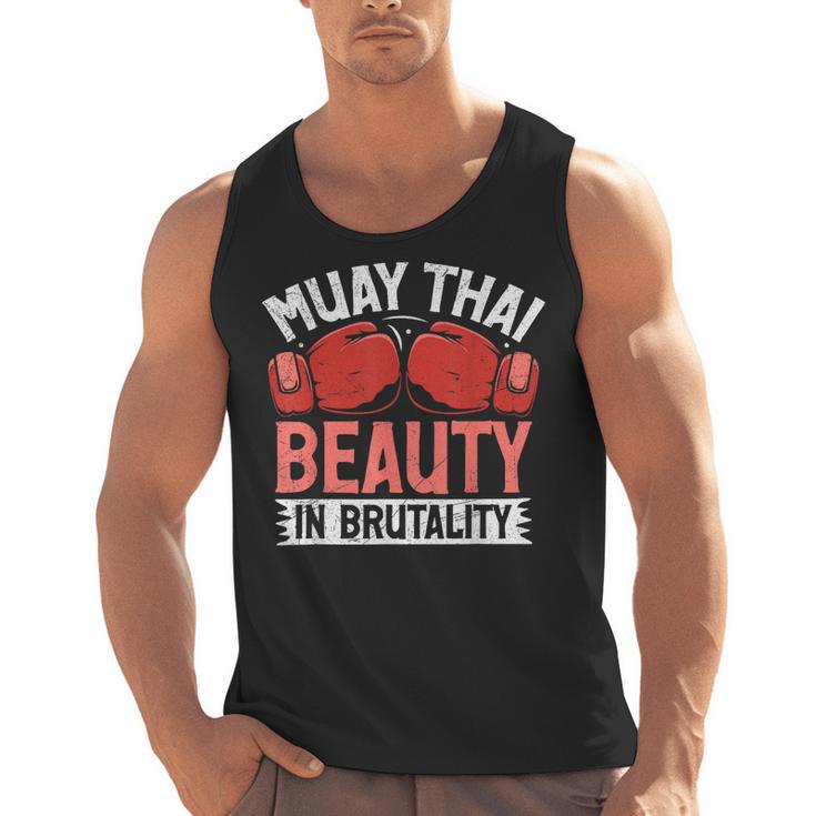 Muay Thai Beauty In Brutality Muay Thai Men Tank Top