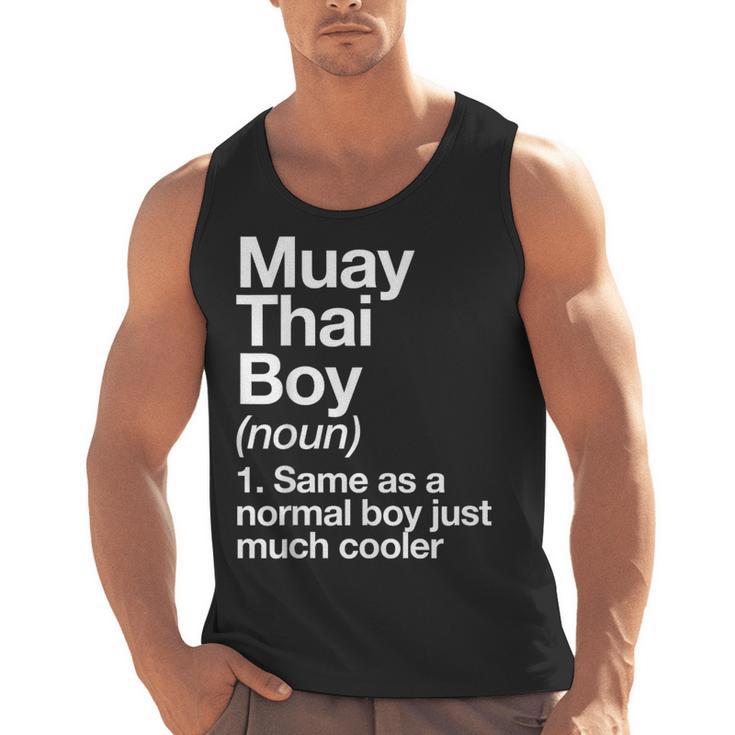 Muay Thai Boy Definition Martial Arts Sports Men Tank Top