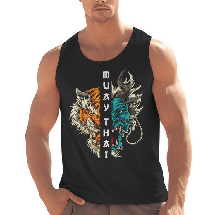 Muay Thai Dragon Tiger Men Tank Top
