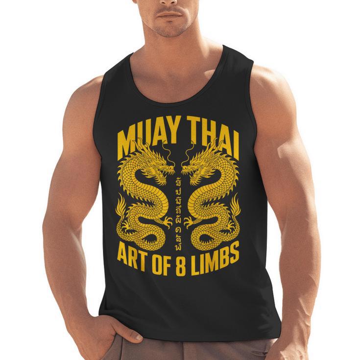 Muay Thai Dragons Thai Boxing Fighter Men Tank Top