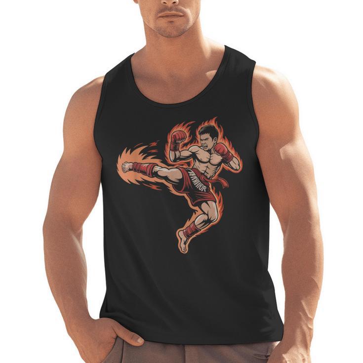 Muay Thai Mongkol Headband Minimal Clean Art Fighter Men Tank Top
