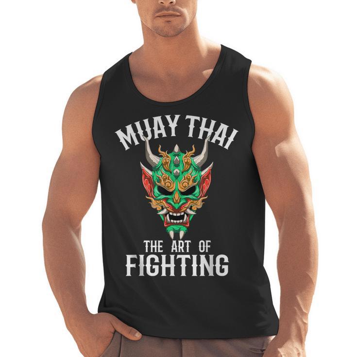 Muay Thai Oni Mask Thai Boxing And Kickboxing Men Tank Top