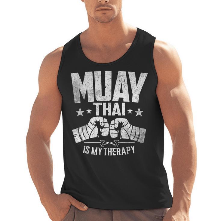 Muay Thai Is My Therapy Muay Thai Lovers Muay Thai Men Tank Top