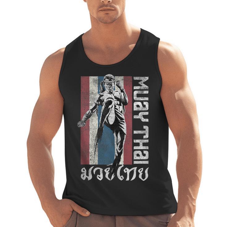Muay Thai Shirt Thailand Flag Martial Arts Shirt Men Tank Top
