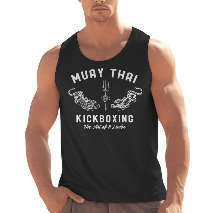 Muay Thai Twin Tigers MMA Warrior Fight Shirt Men Tank Top