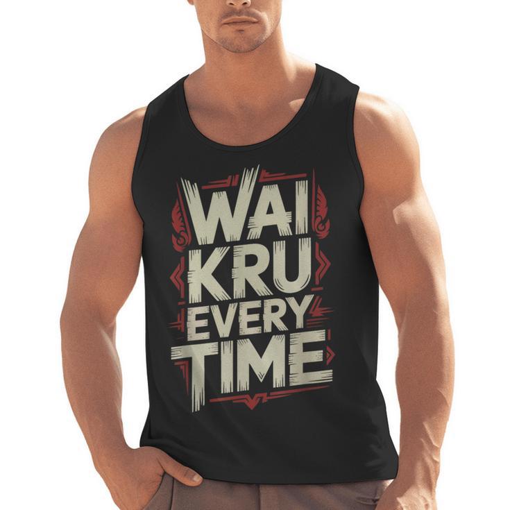 Muay Thai Wai Kru Respect Ritual Ceremony Fighter Identity Men Tank Top