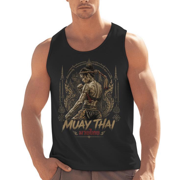 Old School Muay Thai Student Thai Boxing Fighter Men Tank Top