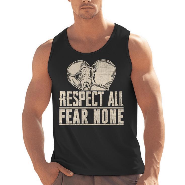 Respect All Fear None Muay Thai Men Tank Top