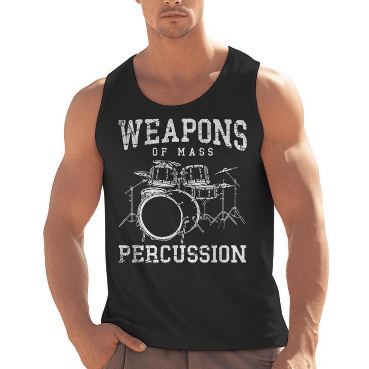 Rock Musician Drummer Drum Kit Men Tank Top
