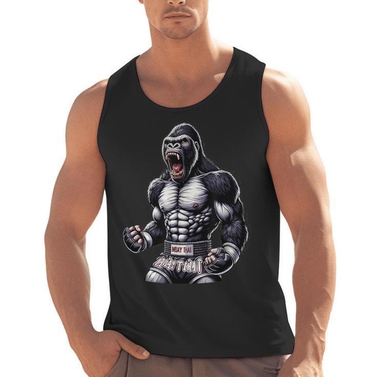 Strong Muay Thai Gorilla Thai Boxing And Fighting Men Tank Top