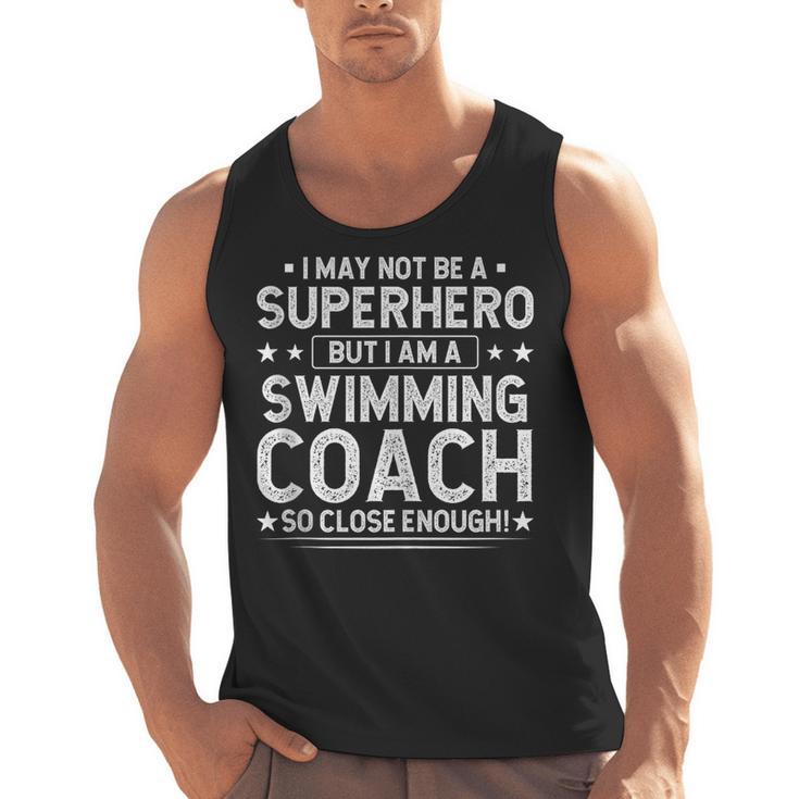 Superhero Swimming Coach Swimming Coach Humor Men Tank Top