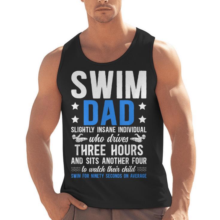 Swim Dad Definition Dad Of A Swimmer Father Swimming Dad Men Tank Top