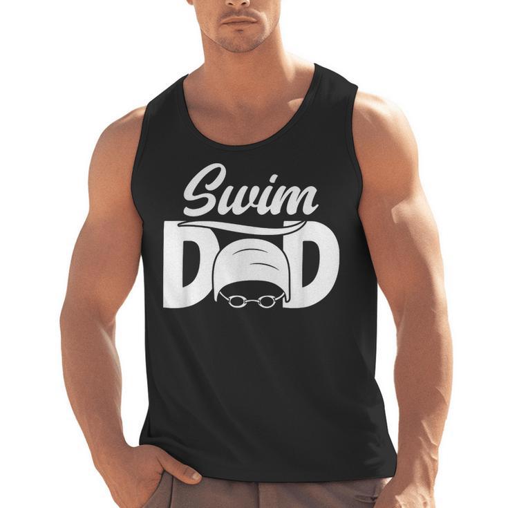Swim Dad Proud Swimming Dad Of A Swimmer Dad Swim Father Men Tank Top