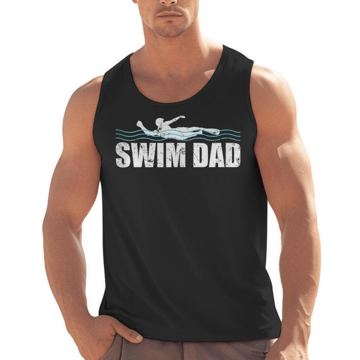 Swim Dad Support Swimming Father Sport Men Tank Top