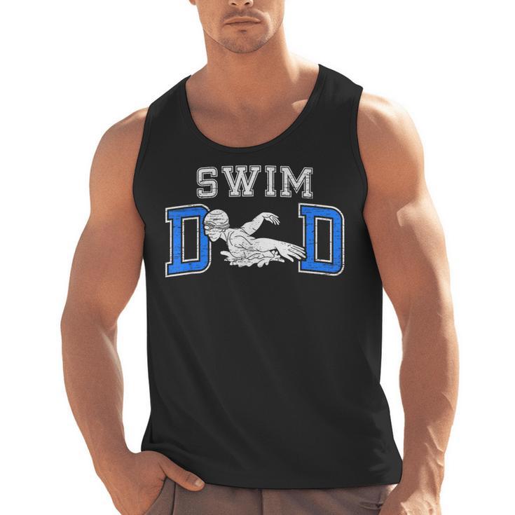 Swim Dad Of A Swimmer Dad Proud Swim Father Swimming Dad Men Tank Top