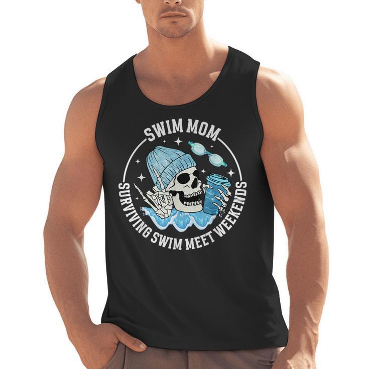 Swim Meets Swim Mom Of A Swimmer Mom Swim Mama Swimming Mom Men Tank Top