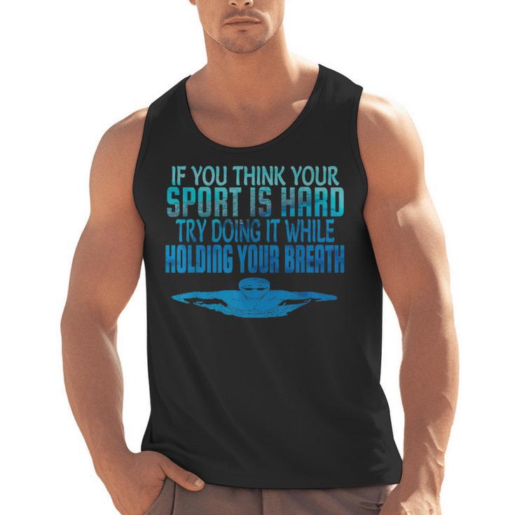 Swim Swimmer Tshirt Swimming Shirt Sport Practice Tee Men Tank Top