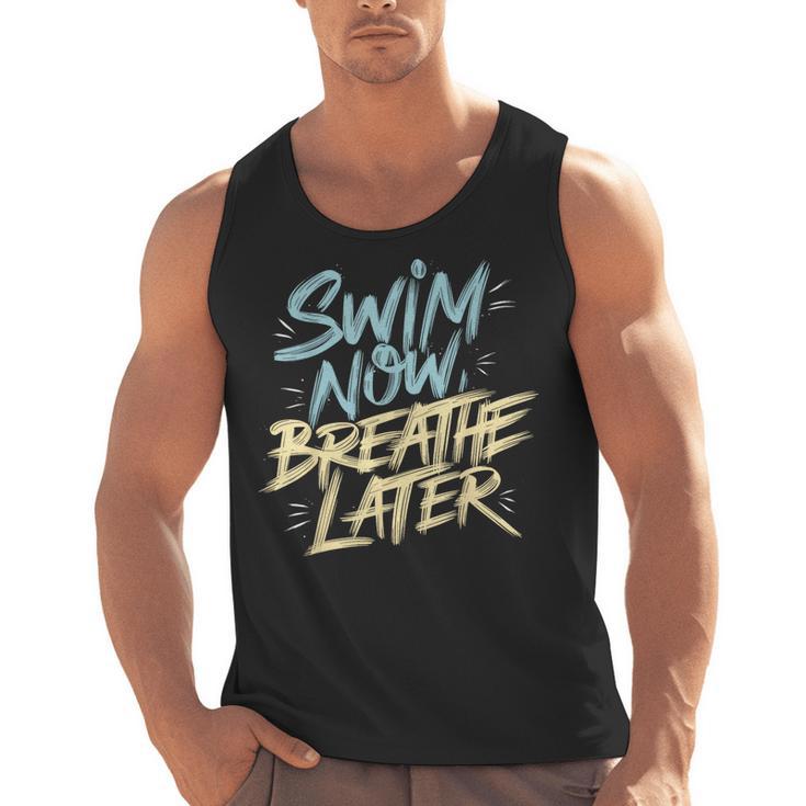 Swimmer Saying Swim Team Swimming Men Tank Top