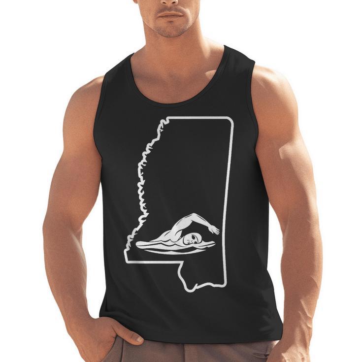 Swimming Apparel Mississippi Swimmer Training Men Tank Top