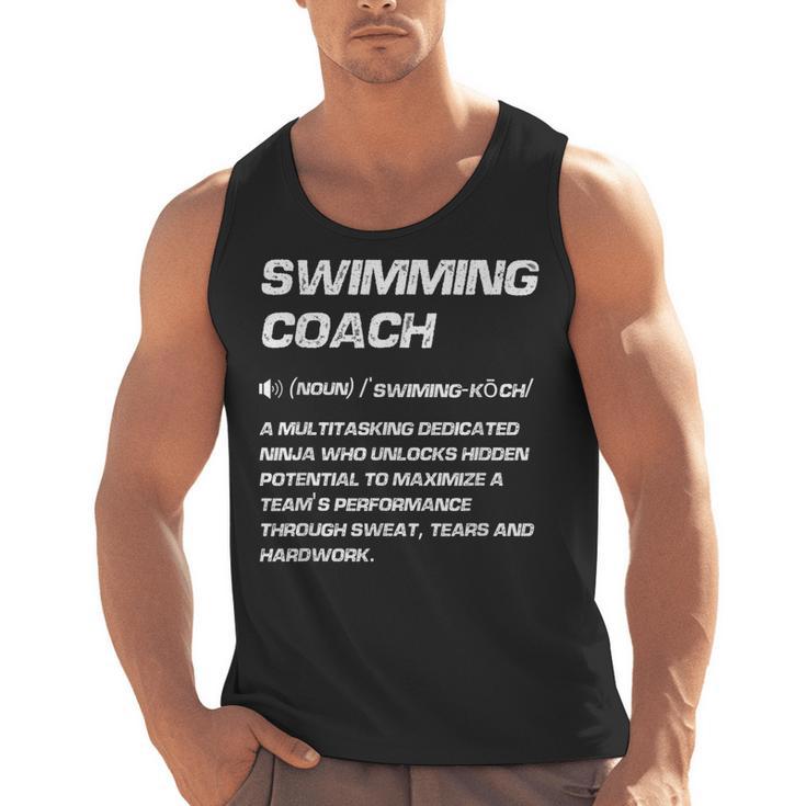 Swimming Coach Definition Swimming Instructor Men Tank Top