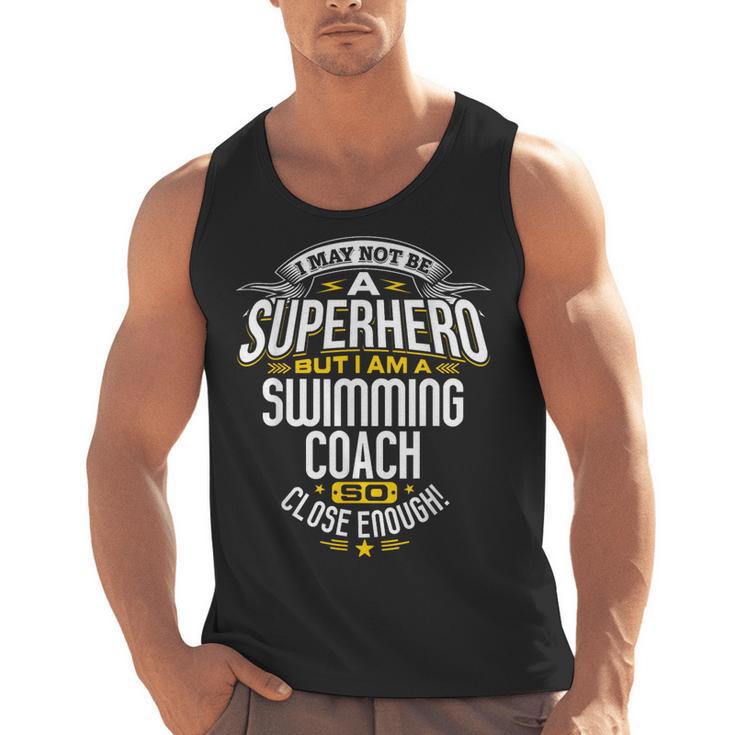 Swimming Coach TShirt Idea Superhero Swimming Shirt Men Tank Top