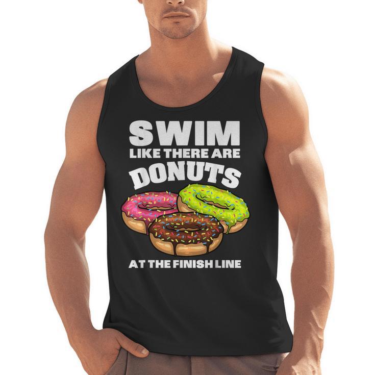 Swimming Donut Men Women Swimmer Sports Athlete Men Tank Top