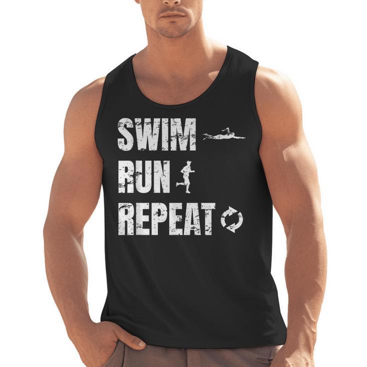 Swimrun Endurance Sports Swimming Running Swim Run Men Tank Top