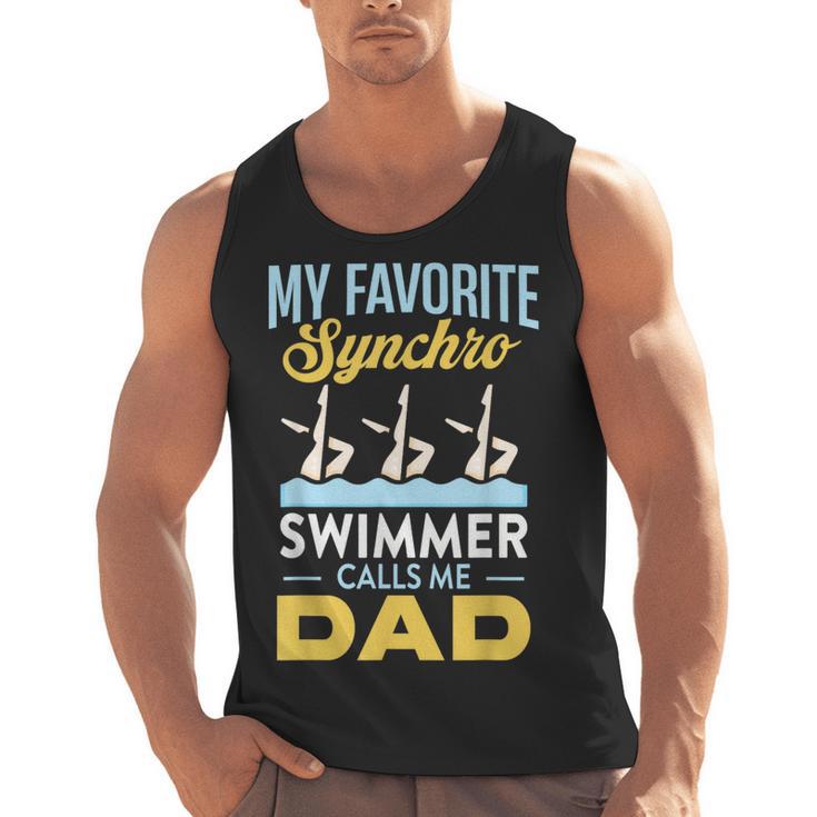 Synchronized Swimming Dad Favorite Synchro Swimmer Artistic Men Tank Top