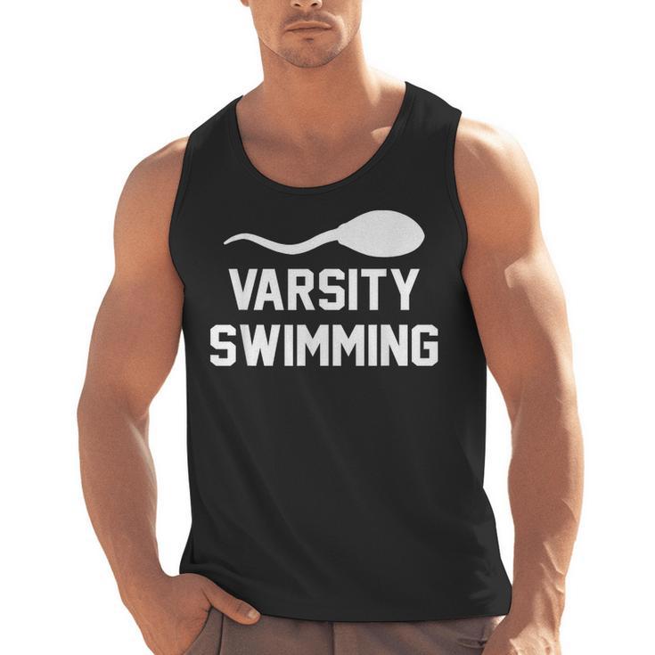 Varsity Swimming For Men Women Men Tank Top