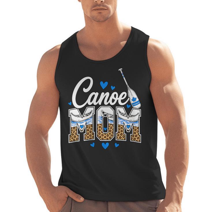 Women's Canoe Mom Leopard Print Paddle River Lake Sport Mother Men Tank Top