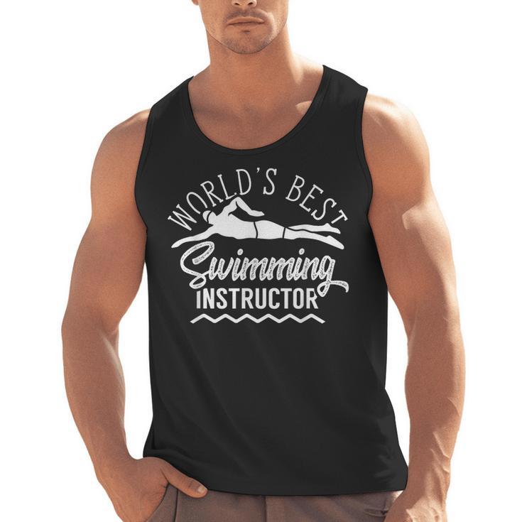 World's Best Swimming Instructor Teacher Coach Swim Men Women Kids Men Tank Top