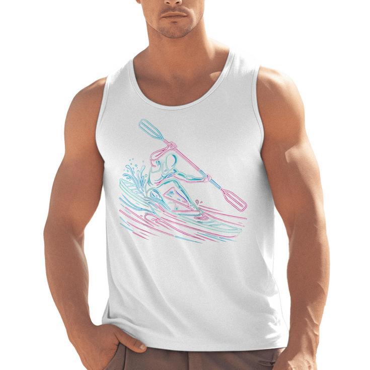 Canoe Canoeing Kayak Paddling Canoeist Raglan Baseball Tee Men Tank Top