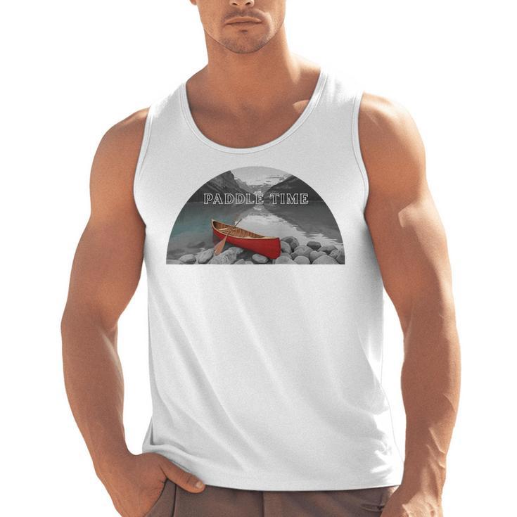 Canoe Lover Time To Paddle Raglan Baseball Tee Men Tank Top