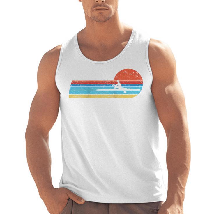 Canoes-Rowing Canoe-Rower Canoeing-Canoeist Vintage Canoes Raglan Baseball Tee Men Tank Top