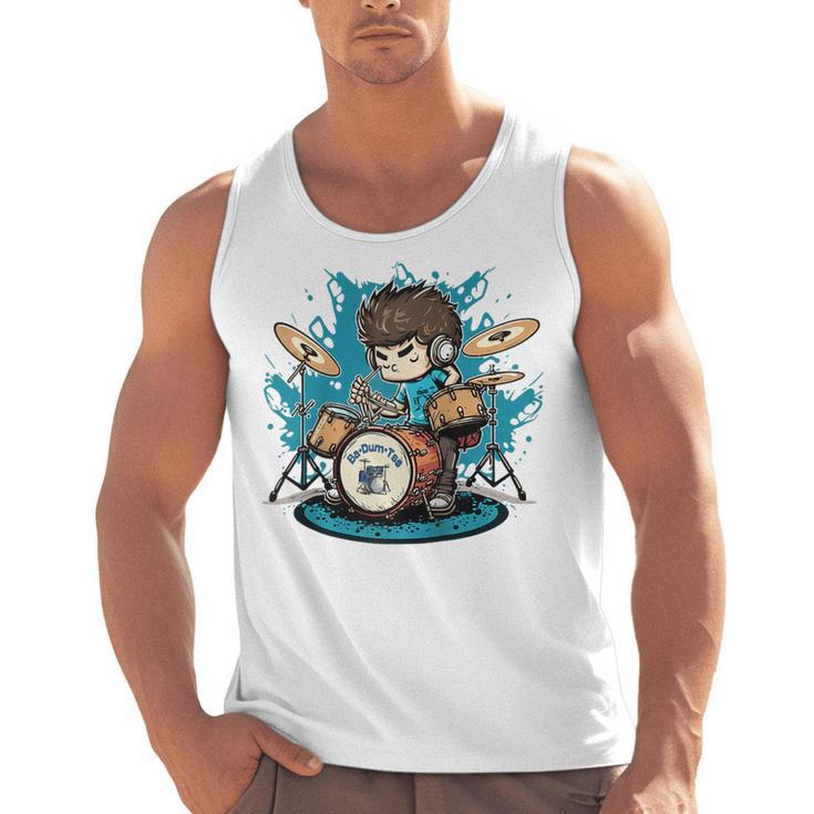 Drum Set Drumming Drummers Drum Kits Music Raglan Baseball Tee Men Tank Top