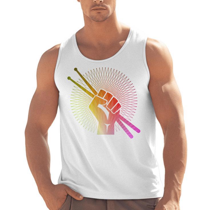 Drummer Drumsticks Fist Drum Kit Sweatshirt Men Tank Top