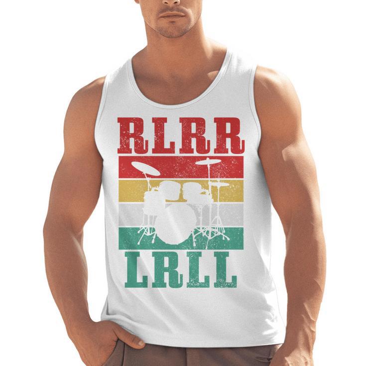 Drummer RLRR LRLL Vintage Drum Kit Sweatshirt Men Tank Top