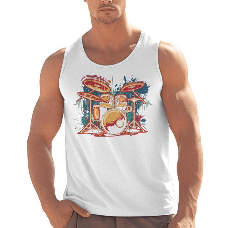 Dynamic Drum Kit For Drummers And Rock Music Lovers Sweatshirt Men Tank Top