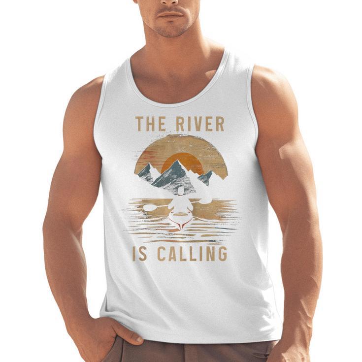 Kayak Kayak Vintage Mountains Canoe Kayak Raglan Baseball Tee Men Tank Top