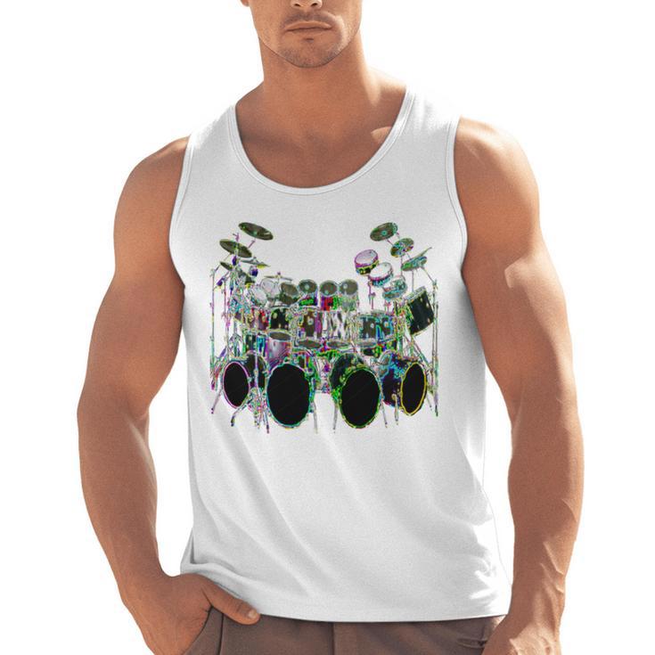 Large Drum Kit With Many Drums Men Tank Top