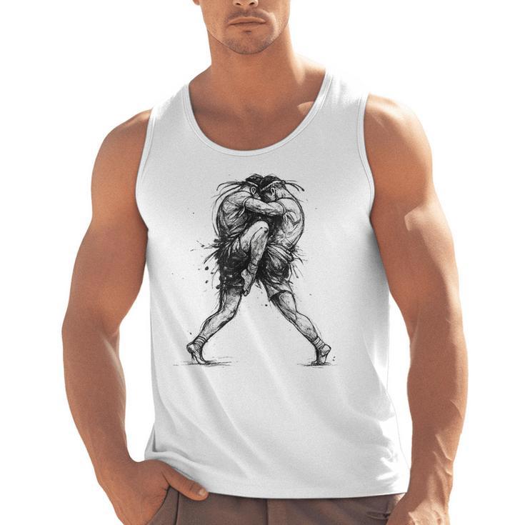 Muay Thai Kickboxing Nak Muay Thai Boxing Fighter Men Tank Top